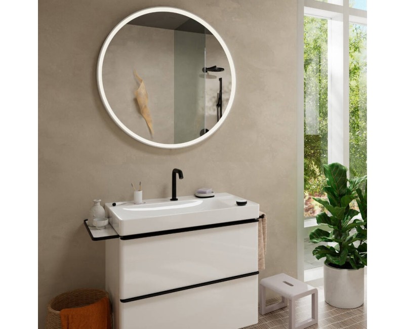 Hansgrohe Tecturis S 150 CoolStart 2-daļīgs izlietnes jaucējkrāns, melns matēts