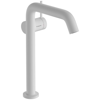 Hansgrohe Tecturis S 240 Izlietnes jaucējkrāns ar push-open noteces aizvaru, balts matēts