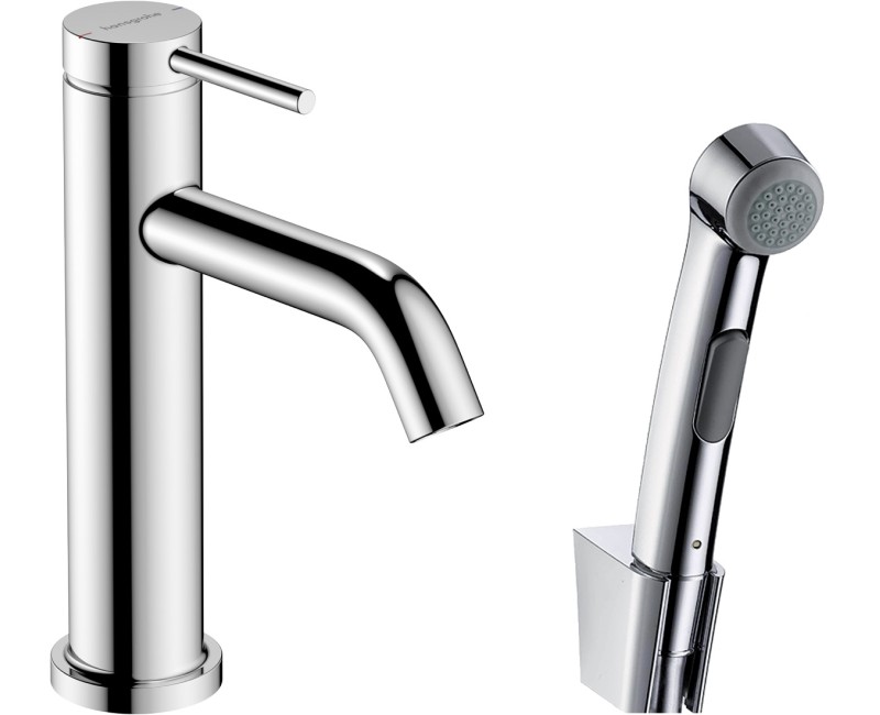 Hansgrohe Tecturis S Смеситель для умывальника с бидеттой, хром
