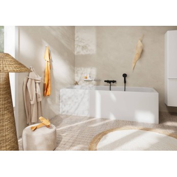 Hansgrohe Tecturis S Vannas/dušas jaucējkrāns, melns matēts