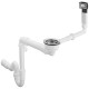 Hansgrohe Сифон для кухонной мойки с переливом и сливом D16-10