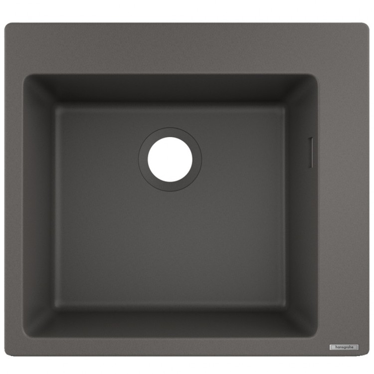 Hansgrohe S510-F450 Virtuves izlietne 56x51cm, stone grey