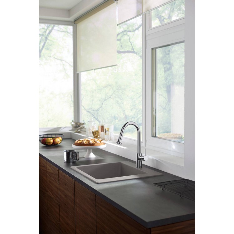 Hansgrohe S510-F450 Кухонная мойка 56х51см, concrete grey Hansgrohe S510-F450 Кухонная мойка 56х51см, concrete grey