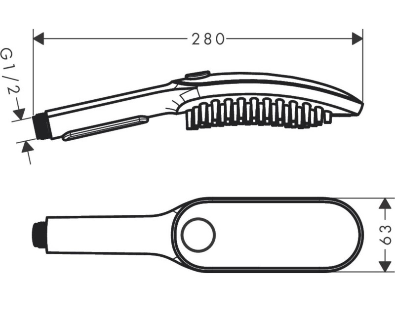 HG Rokas duša DogShower 150 3jet Select, matēta melna