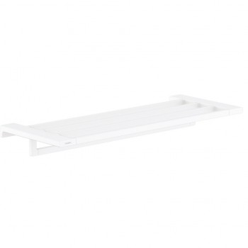 Hansgrohe AddStoris Dvieļu turētājs ar plauktu 65 cm, balts matēts