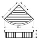 Hansgrohe Logis Universal Углавая корзина 226x160мм, хром Hansgrohe Logis Universal Углавая корзина 226x160мм, хром