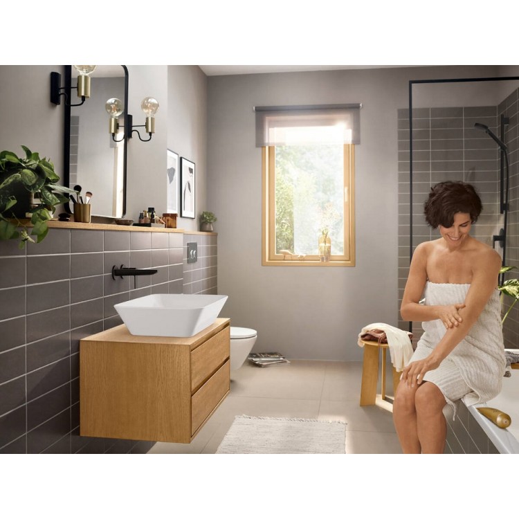 Hansgrohe Rebris E Iebūvējamais izlietnes jaucējkrāns, melns 72568670