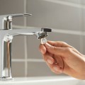 Hansgrohe Rebris E 110 Izlietnes jaucējkrāns ar korķi, hroms 72557000