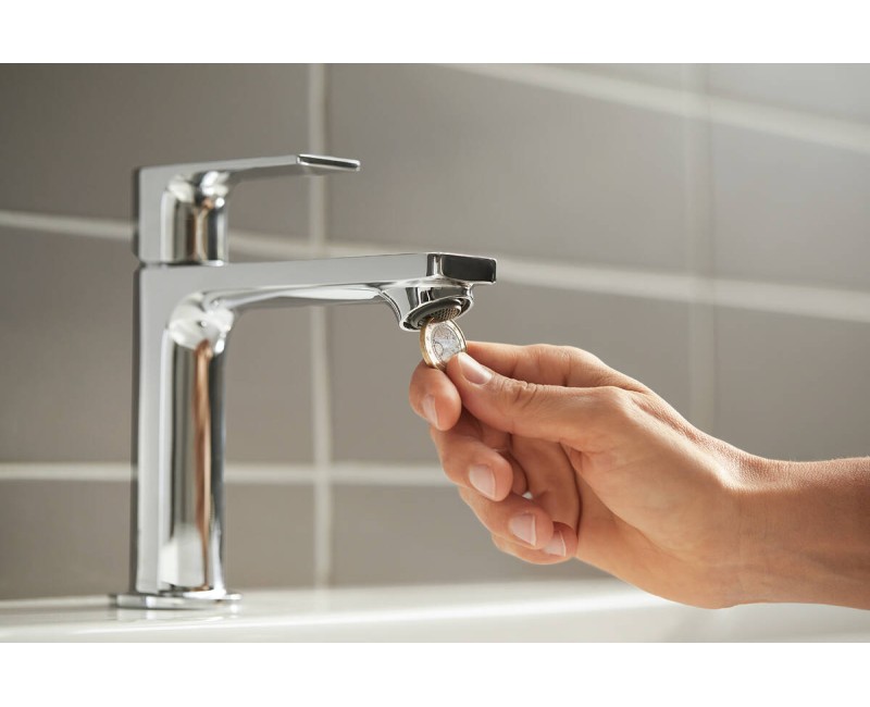 Hansgrohe Rebris E 110 Izlietnes jaucējkrāns ar korķi, hroms 72557000