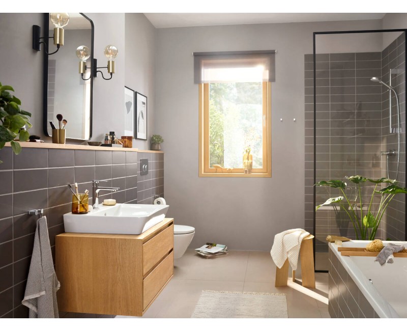 Hansgrohe Rebris E 110 Izlietnes jaucējkrāns ar korķi, hroms 72557000