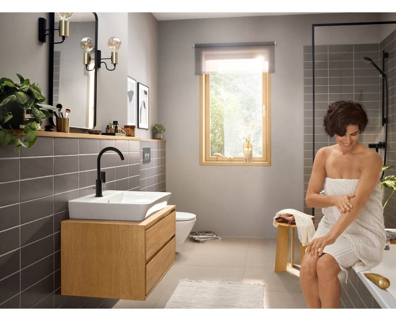 Hansgrohe Rebris E 210 Смеситель для умывальника, черный 72576670