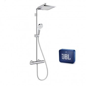 Dušas sistēma Hansgrohe Crometta E 240, ar termostatu Hromēts + JBL dāvanā