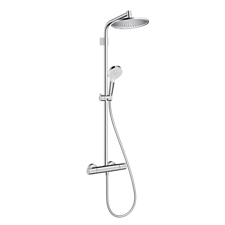 Hansgrohe Crometta S 240 termosta dušas sistēma + JBL skaļrunis dāvanā, 26781000 Hansgrohe Crometta S 240 termosta dušas sistēma + JBL skaļrunis dāvanā, 26781000
