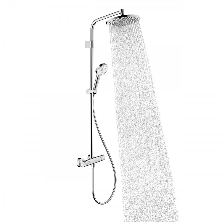 Hansgrohe Crometta S 240 termosta dušas sistēma + JBL skaļrunis dāvanā, 26781000 Hansgrohe Crometta S 240 termosta dušas sistēma + JBL skaļrunis dāvanā, 26781000