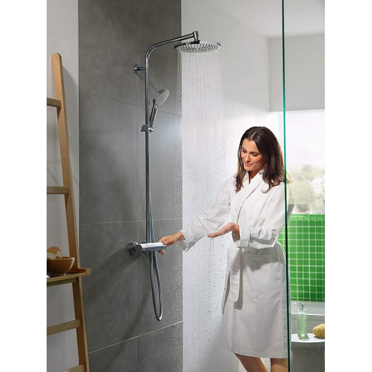 Hansgrohe Crometta S 240 termosta dušas sistēma + JBL skaļrunis dāvanā, 26781000 Hansgrohe Crometta S 240 termosta dušas sistēma + JBL skaļrunis dāvanā, 26781000