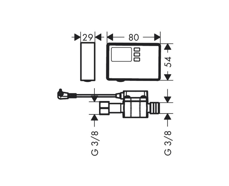 Hansgrohe F23 Расходомер воды, 76818000