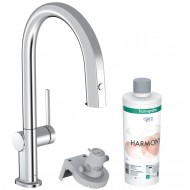 Hansgrohe  Virtuves Jaucējkrāns Aqittura M91 ar filtrēšanas sistēmu 210, ar izvelkamu izteku, sBox,76800000