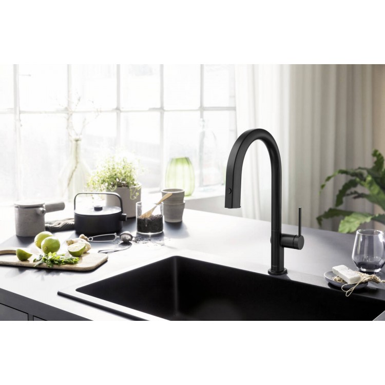 Hansgrohe Virtuves Jaucējkrāns Aqittura M91 ar filtrēšanas sistēmu 210, ar izvelkamu izteku + sBox,76800670 Hansgrohe Virtuves Jaucējkrāns Aqittura M91 ar filtrēšanas sistēmu 210, ar izvelkamu izteku + sBox,76800670