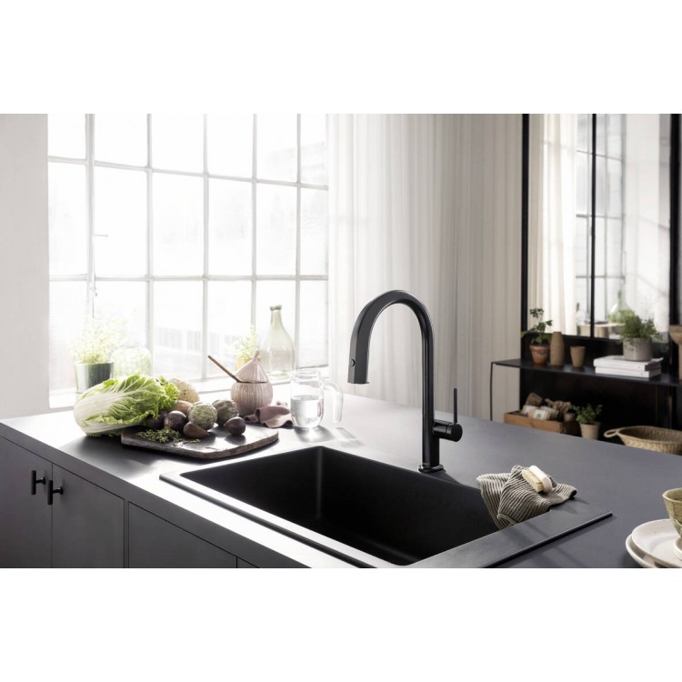 Hansgrohe Virtuves Jaucējkrāns Aqittura M91 ar filtrēšanas sistēmu 210, ar izvelkamu izteku + sBox,76800670 Hansgrohe Virtuves Jaucējkrāns Aqittura M91 ar filtrēšanas sistēmu 210, ar izvelkamu izteku + sBox,76800670