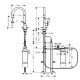 Hansgrohe  Virtuves Jaucējkrāns Aqittura M91 ar filtrēšanas sistēmu 210, ar izvelkamu izteku, sBox,76800000