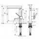 Hansgrohe Finoris Izlietnes jaucējkrāns ar pagriežamu izteku, 76060670 Hansgrohe Finoris Izlietnes jaucējkrāns ar pagriežamu izteku, 76060670