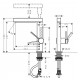 Hansgrohe Finoris Izlietnes jaucējkrāns ari izvelakamu izteku, 76063670 Hansgrohe Finoris Izlietnes jaucējkrāns ari izvelakamu izteku, 76063670