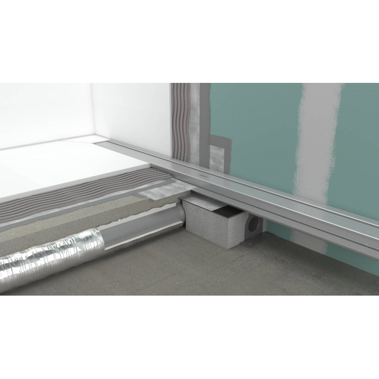 Hansgrohe Трап для душевого лотка uBox Universal стандартный, горизонтальный 01001180 Hansgrohe Трап для душевого лотка uBox Universal стандартный, горизонтальный 01001180