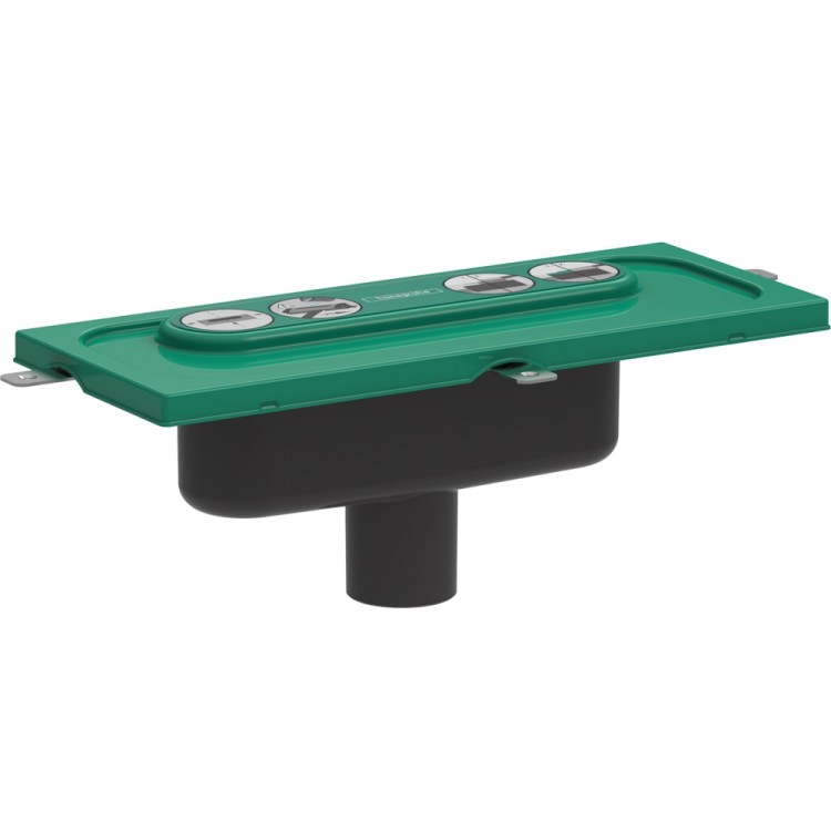 Hansgrohe Трап для душевого лотка uBox Universal, вертикальный 01002180 Hansgrohe Трап для душевого лотка uBox Universal, вертикальный 01002180