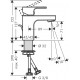 Hansgrohe Vernis Shape Смеситель для умывальника с клапаном 71560000 Hansgrohe Vernis Shape Смеситель для умывальника с клапаном 71560000