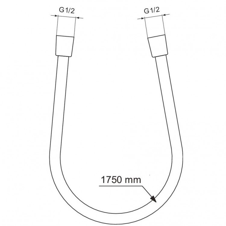 Ideal Standard Idealrain Шланг для душа 1,75 м, BE175XG Ideal Standard Idealrain Шланг для душа 1,75 м, BE175XG