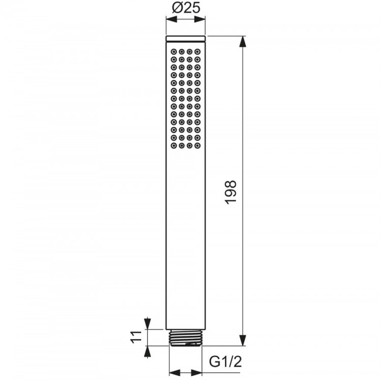 Ideal Standard Rokas Duša Metal Stick, BC774AA Ideal Standard Rokas Duša Metal Stick, BC774AA
