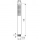 Ideal Standard Rokas Duša Metal Stick, BC774AA Ideal Standard Rokas Duša Metal Stick, BC774AA