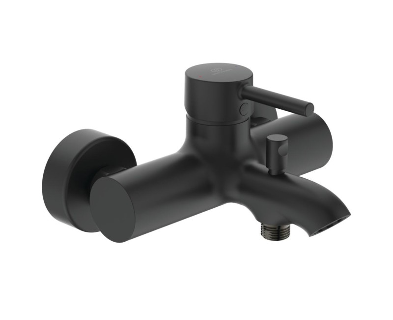 Ideal Standard Ceraline Vannas/dušas jaucējkrāns ar dušas komplektu, melns matēts BC270XG