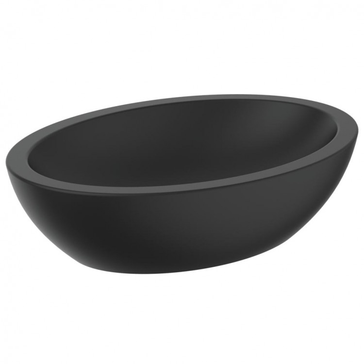 Ideal Standard STRADA O Uzliekamā izlietne 60x42cm, melna matēta K0784V3