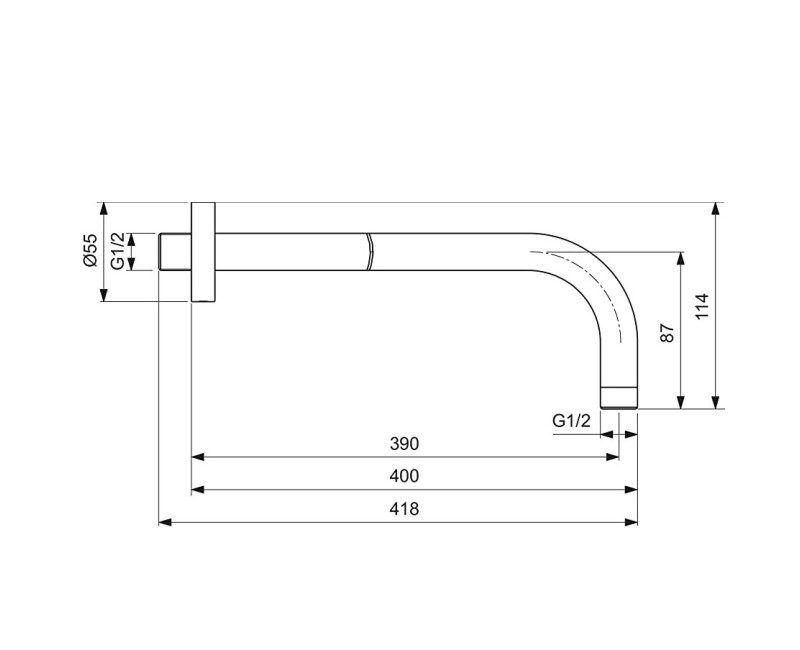 Ideal Standard Ceratherm 100 Iebūvējamā termostata dušas sistēma, BD006XC
