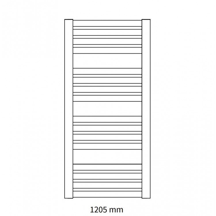 Instal Projekt Полотенцесушитель MAKAO 447x1205mm, черный матовый Instal Projekt Полотенцесушитель MAKAO 447x1205mm, черный матовый