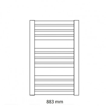 Instal Projekt Полотенцесушитель MAKAO 447x883mm, белый