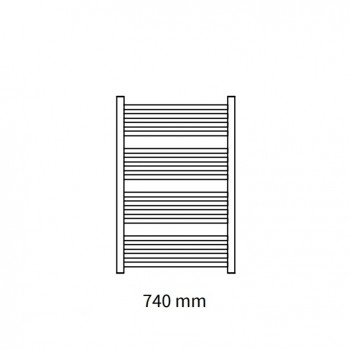 Instal Projekt Полотенцесушитель STICK 500x740mm, белый