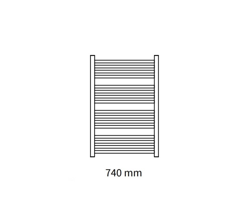 Instal Projekt Полотенцесушитель STICK 500x740mm, белый