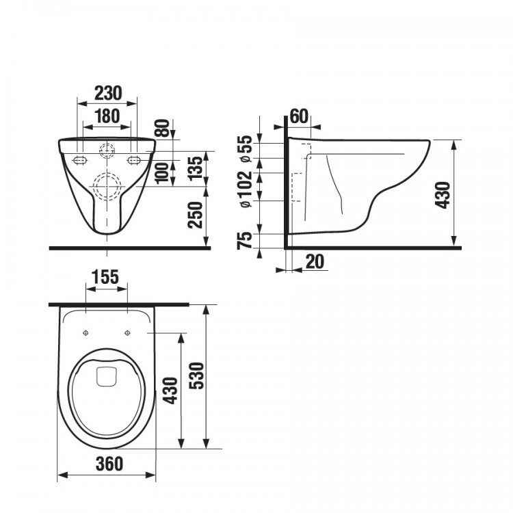 JIKA LYRA Rimless Подвесной WC унитаз с крышкой. JIKA LYRA Rimless Подвесной WC унитаз с крышкой.
