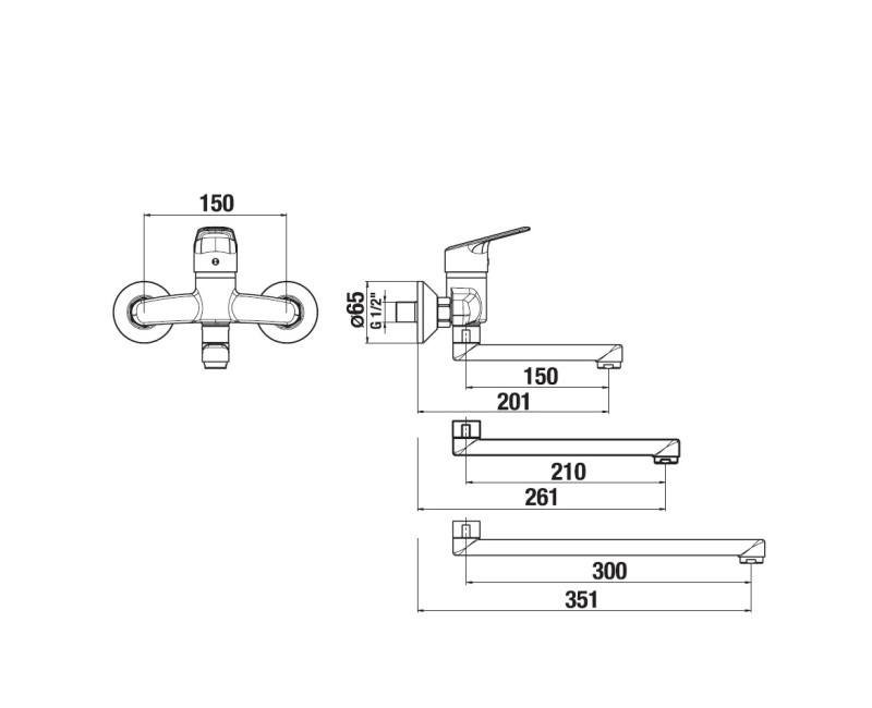JIKA Talas Trendy Кухонный смеситель, хром, H3112E70042201