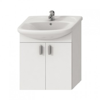 Vannas istabas skapītis ar izlietni Jika Pack, 650x480 mm, h=699 mm, 2D, balts