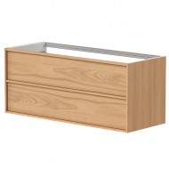 Kame HOME Skapītis zem virsmas 120x46cm, dabīgs ozolkoka finierējums