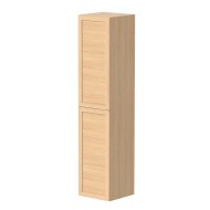 Kame RUSTIC Vannas istabas augstais skapis 160 x 35.2 cm, balināts ozolkoka finierējums