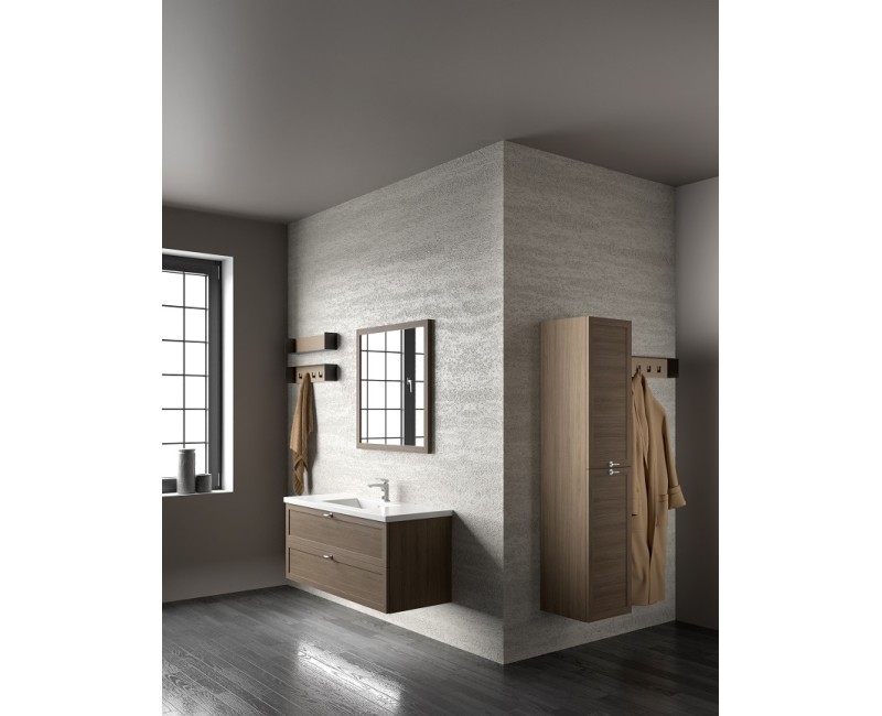 Kame RUSTIC Skapītis zem izlietnes 60x46cm, dūmota ozolkoka finierējums