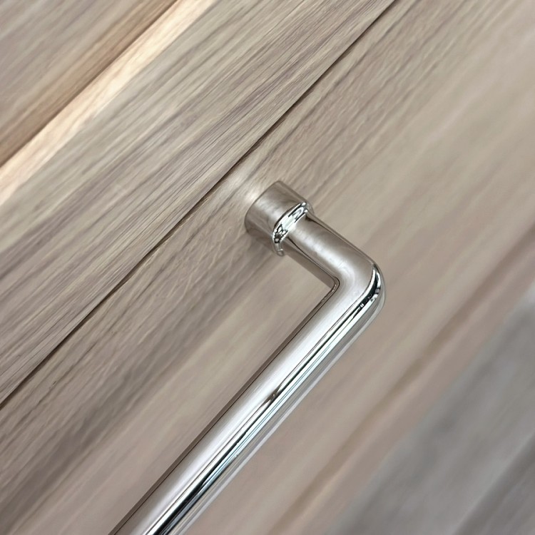KAME Rustic Mēbeļu rokturis 16 cm, bright nickel KAME Rustic Mēbeļu rokturis 16 cm, bright nickel