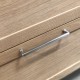 KAME Rustic Mēbeļu rokturis 16 cm, bright nickel KAME Rustic Mēbeļu rokturis 16 cm, bright nickel
