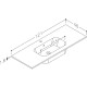 KAME ELIDE Izlietne skapītim 121x46cm, SG1214618 KAME ELIDE Izlietne skapītim 121x46cm, SG1214618