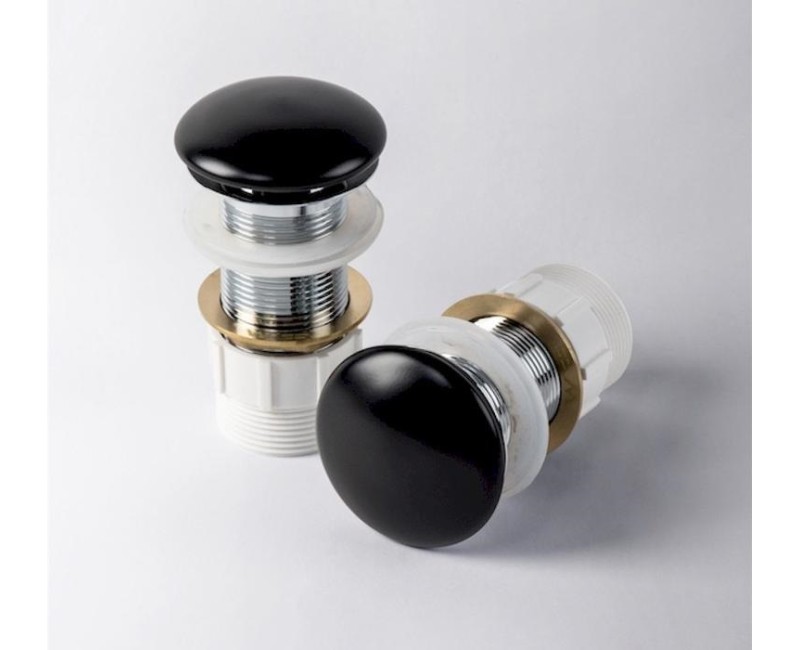 Kame Sifona izplūde 1 1/4 Pop-Up bez pārplūdes, melna keramika, ACTOP-MB