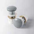 Kame Слив для умывальника 1 1/4 Pop-Up с переливом, серый, ACTOP-MG-HOLE